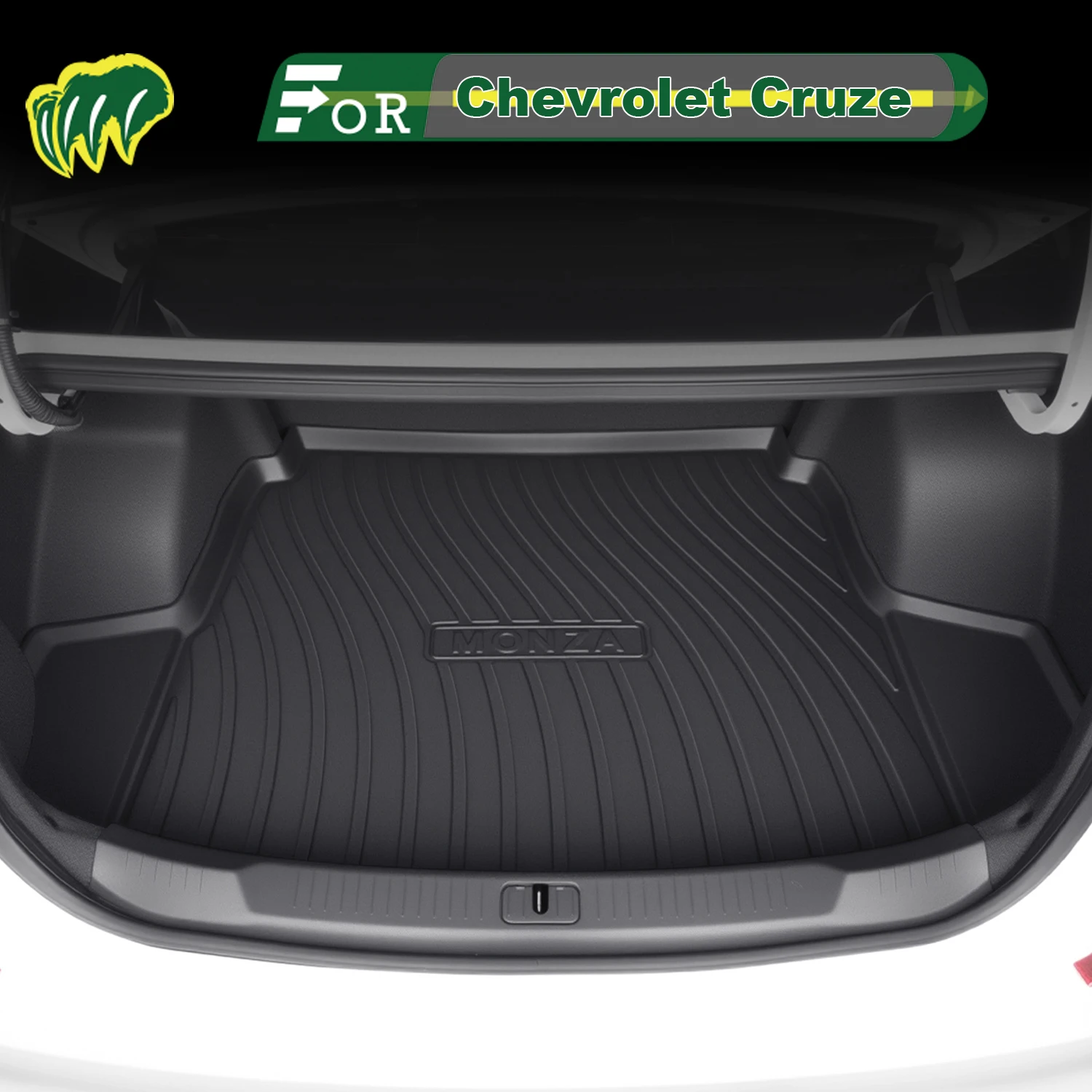 

Для Chevrolet Cruze 2019-2025 TPE индивидуальный коврик для багажника автомобиля всесезонный коврик для багажника 3D-образный коврик для багажника защитный коврик для багажника