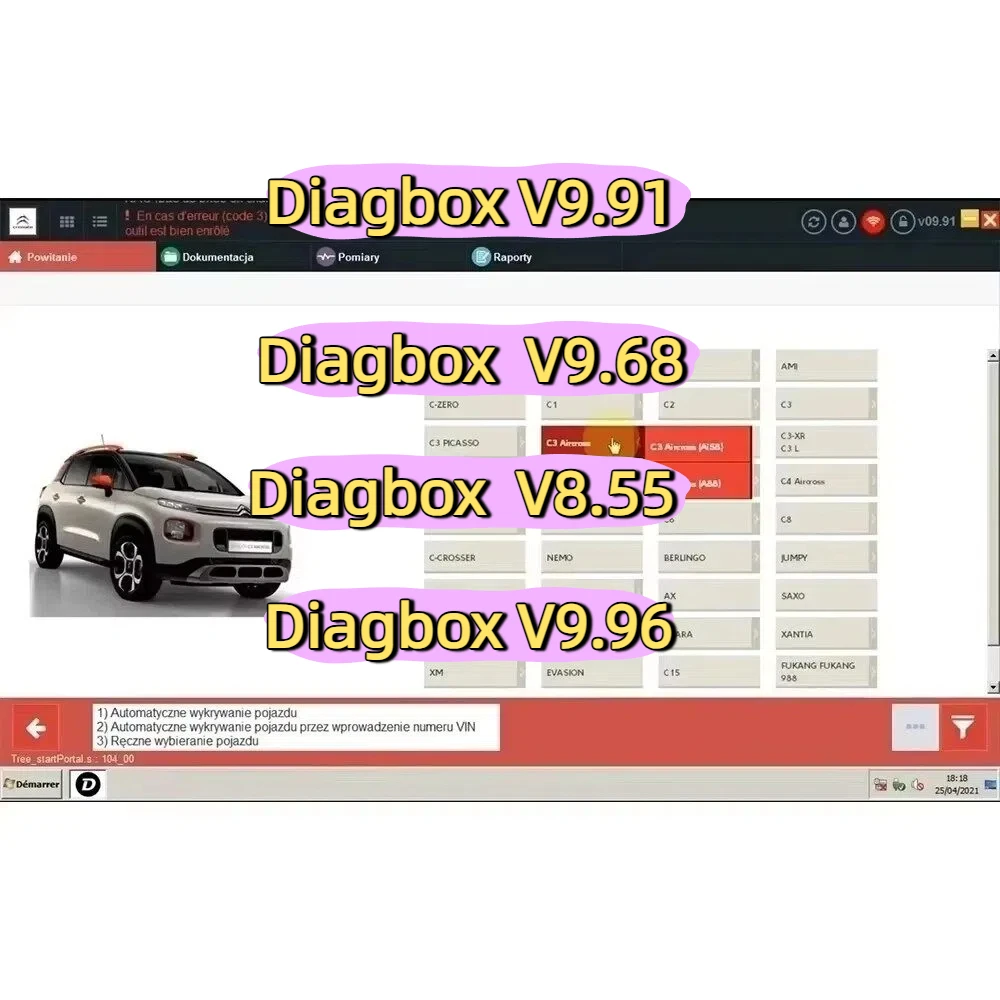 

Escáner OBD2 para Autos Diagbox V9.91 V9.68 V8.55 V9.96, Herramientas de Mantenimiento de Automóviles, Compatible con Lexia3 PP2