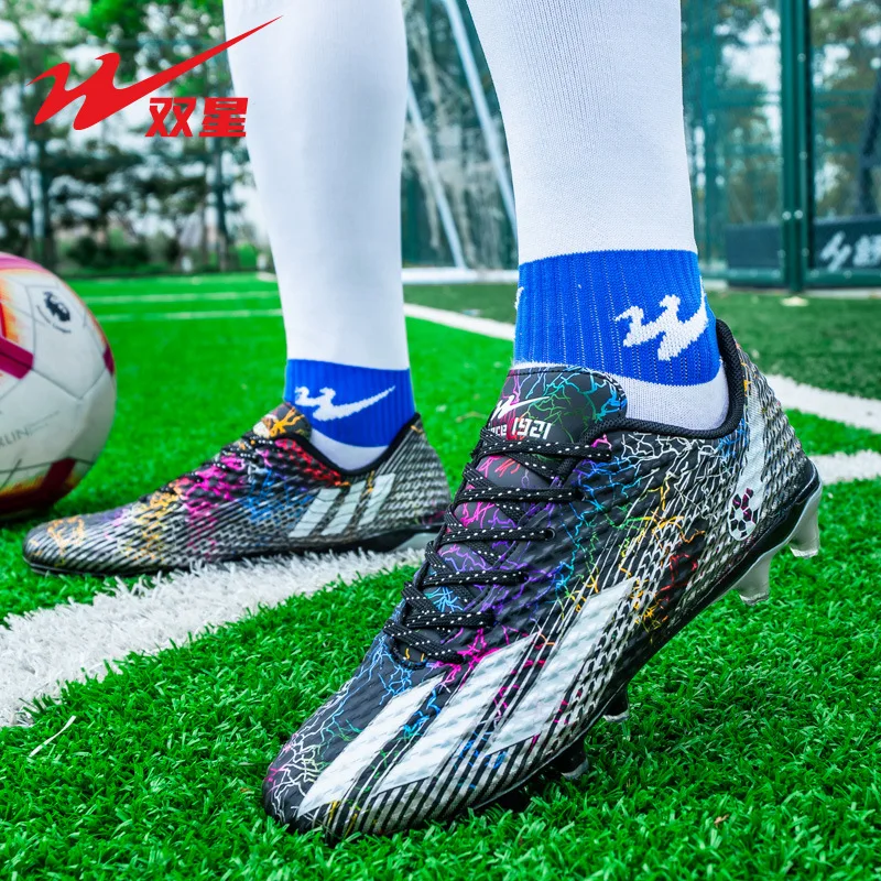 

Оригинальные футбольные бутсы для подростков TF, дышащая удобная тренировочная обувь для соревнований для искусственной травы