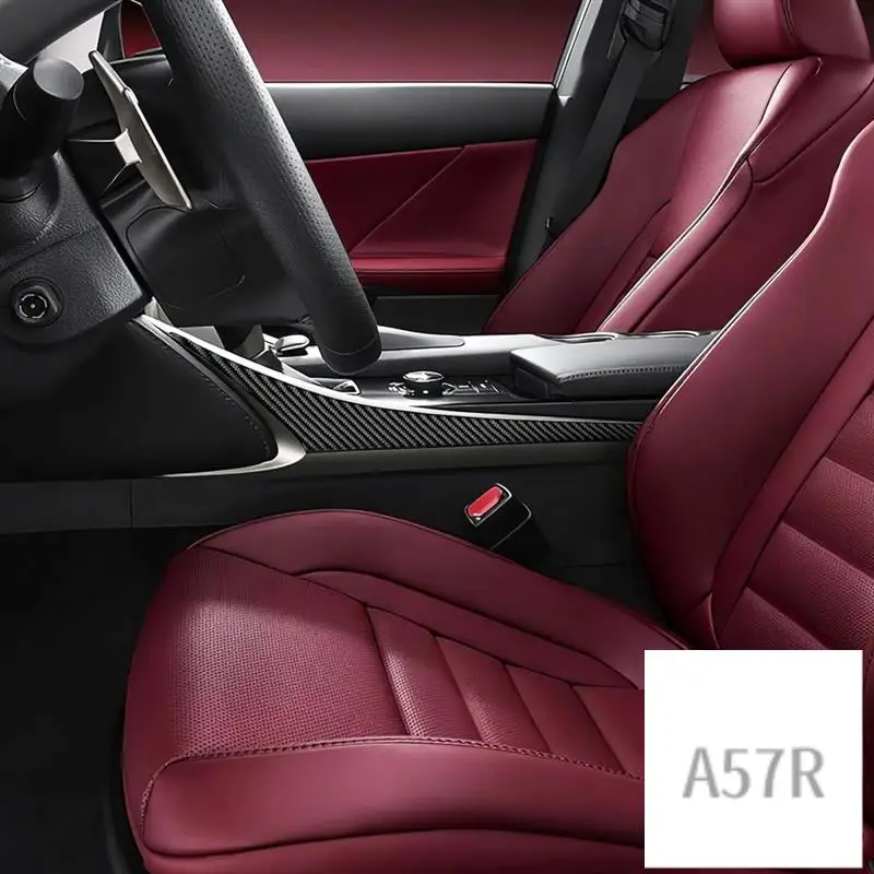 

7R-For Lexus IS250 IS200T IS300 IS350 2013-2019 Carbon Fiber Center Console Side Gear Shift Frame Cover Trim Replacement