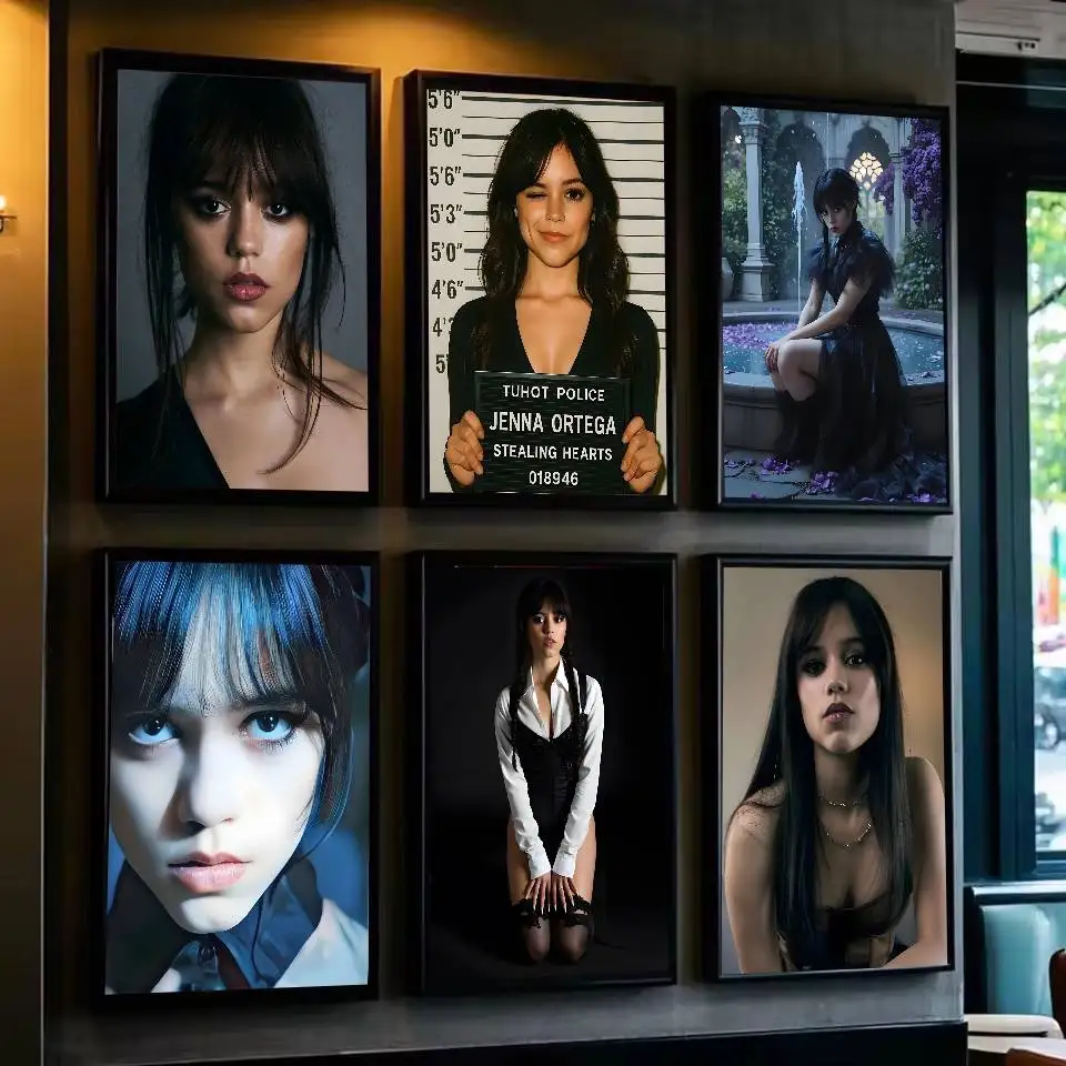 Actor J-Jenna O-Ortega Poster Art With Prints Home Bedroom Living Room Decoration Gift