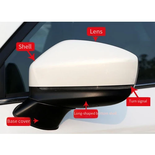 Para Mazda CX-5 CX5 KF 2017-2023 puerta exterior cubierta trasera tapa ala espejo retrovisor carcasa señal de giro/lente