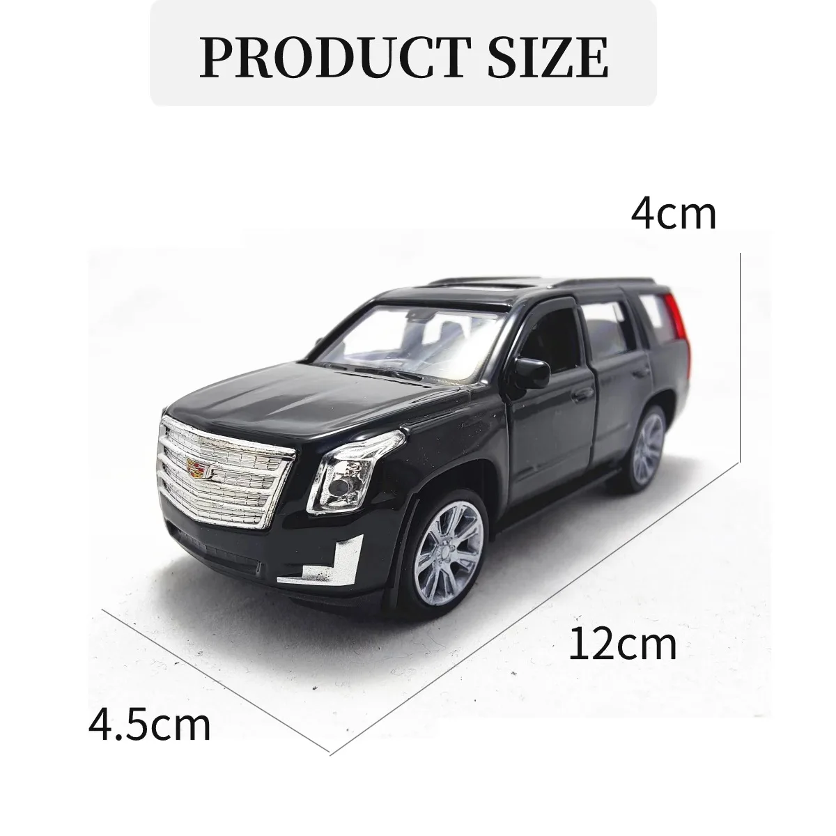 1:36 Cadillac Escalade 2017 Pullback Toy Car Model Official Licensed Alloy Diecast Vehicle Scale Replica Xmas Gift Kid Boy Toy