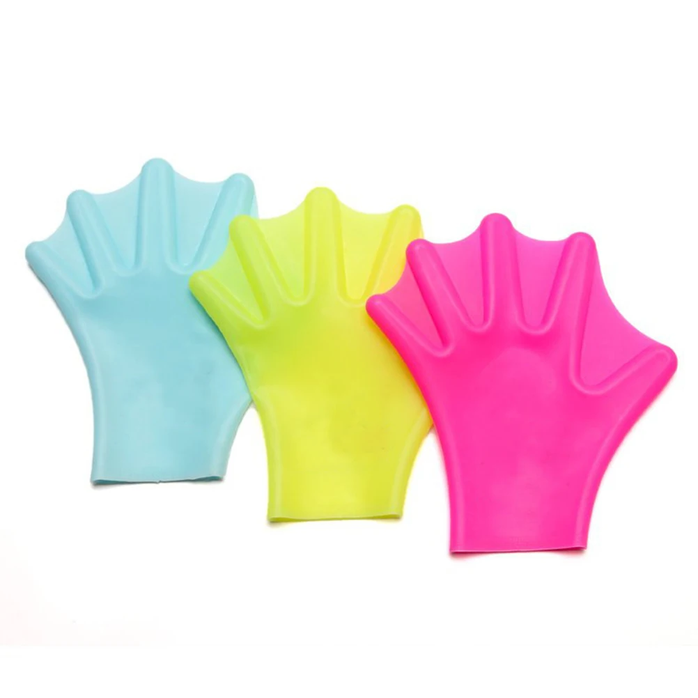 

Swim Gloves Webbed Paddle for Swimming Diving Full Finger Water Proof Aquatic Gloves Premium Material Soft Breathable