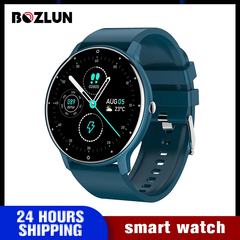 

BOZLUN 2022 New Smart Watch Full Touch Screen Sport Fitness tracker smartwatch Men Watch Waterproof Bluetooth For Android ios