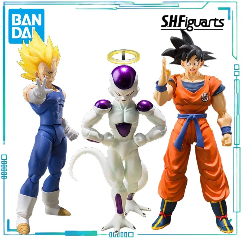 

BANDAI Genuine S. H. Figuarts Series Movable Toys Dragon Ball Series Sun Wukong, The Demon Bejita, and Frisa Finished Toys