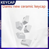 In stock Dareu 123keys Ceramic Keycap Smooth Surface Cherry Hifi Character Wear Resistant Advanced Mechanical Keyboard Keycap