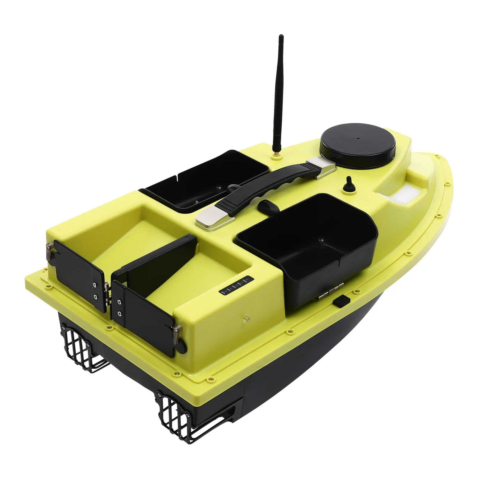 Fishing Boat with Remote Control, Waterproof ABS, 4 Compartments, Efficient Fishing Experience