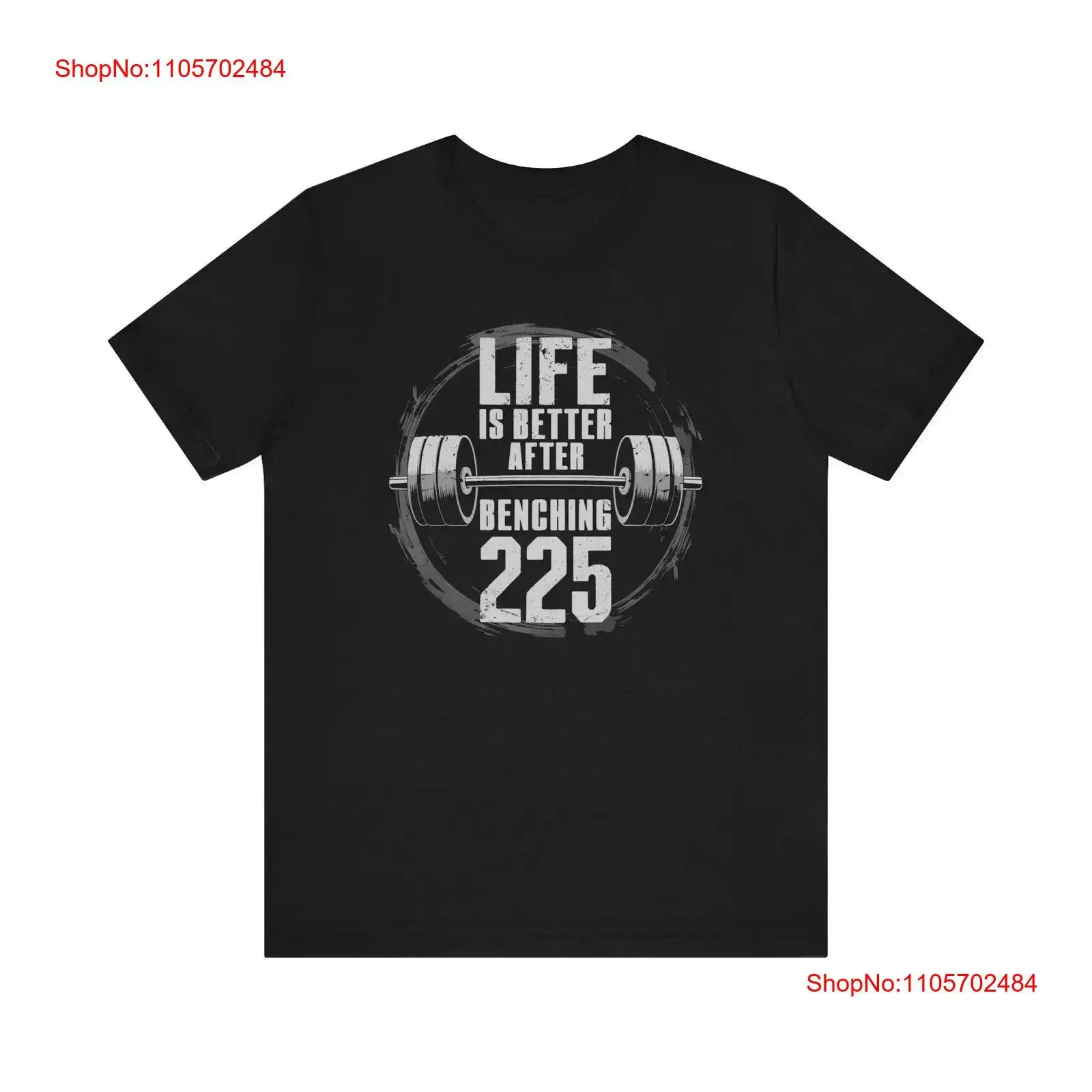 Funny 225 lb Club T Shirt Bench Press Bodybuilding Milestone Achievement Gym Weightlifting Fitness vintage Washed Versatile