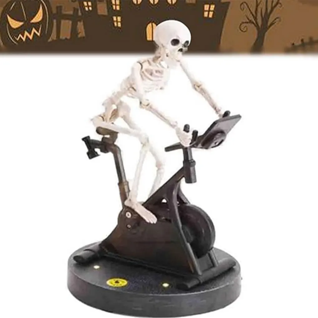 Realistic Funny Animatronic Skeleton Resin Ornament For Halloween Decor Adding Touch Of Fun