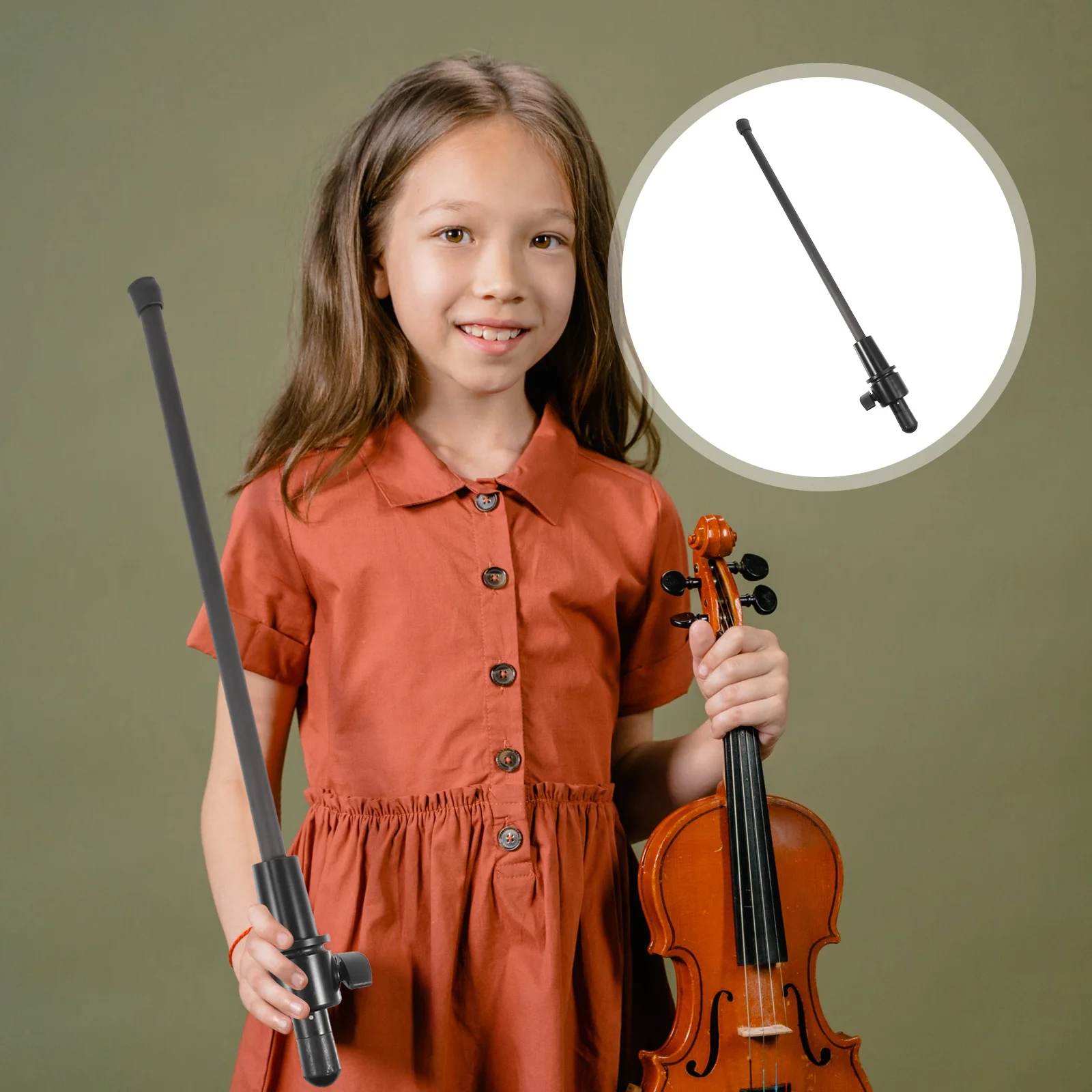 

1pc Double Bass End Pin Carbon Fiber Black Sturdy Durable Support Rod For Bass Player Professional Accessory Endpin