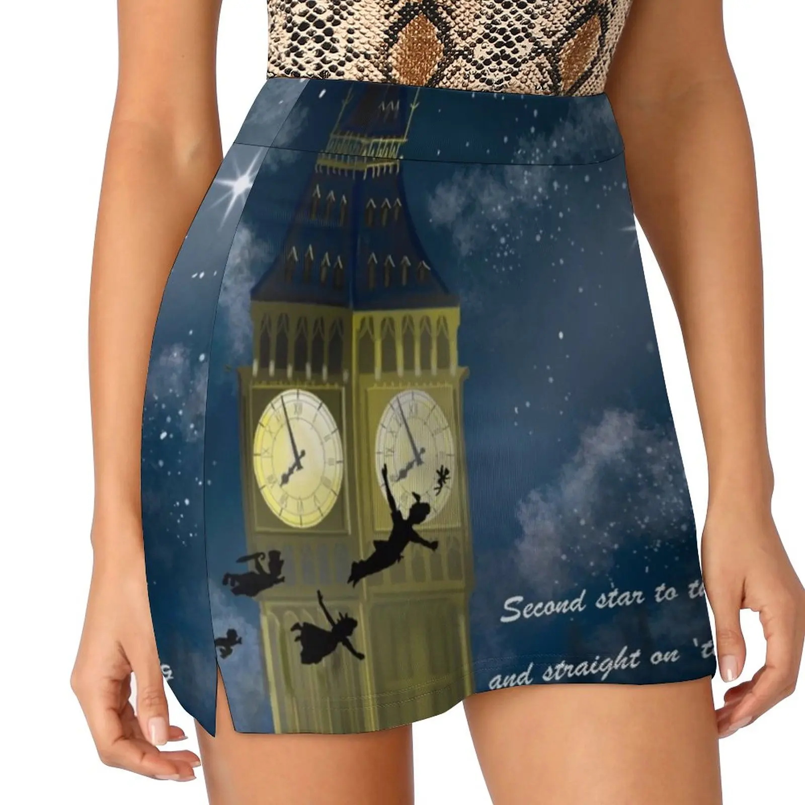 

Second Star To The Right With Quote Women's skirt Aesthetic skirts New Fashion Short Skirts Jm Barrie Books Literature London