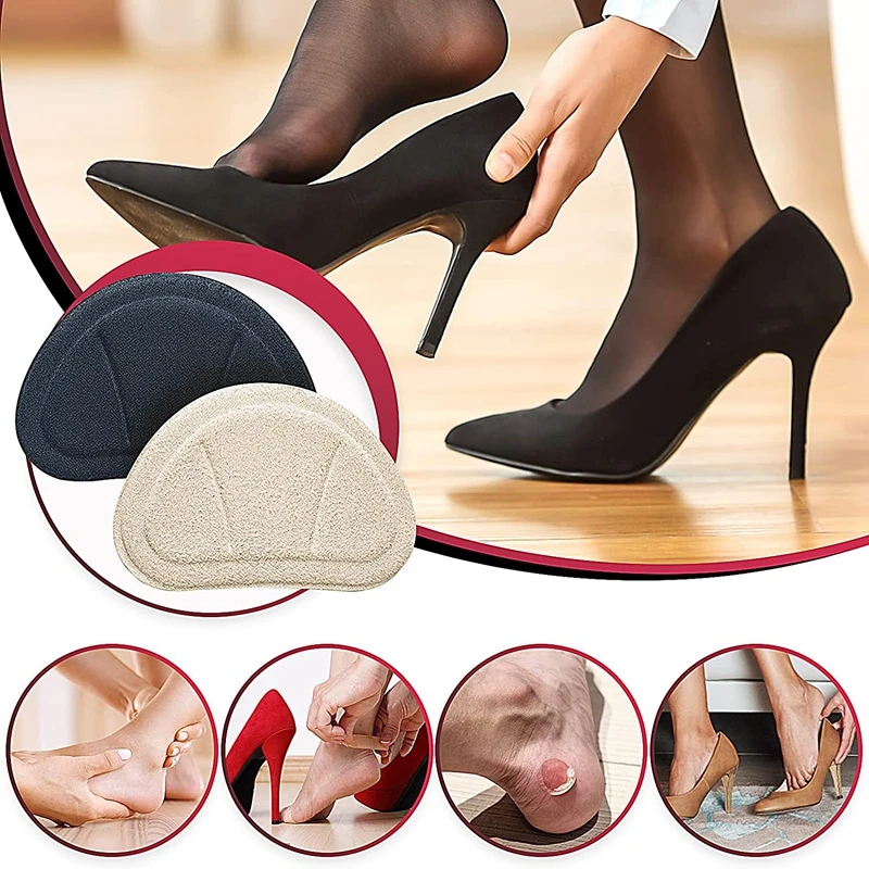 Turnschuhe High Heel Kissen Pads Fersen Liner Griffe Fußpflege Protector Schuh Einlegesohlen Aufkleber für lose Schuhe Ferse Frauen Männer 3/6mm – Detail 4