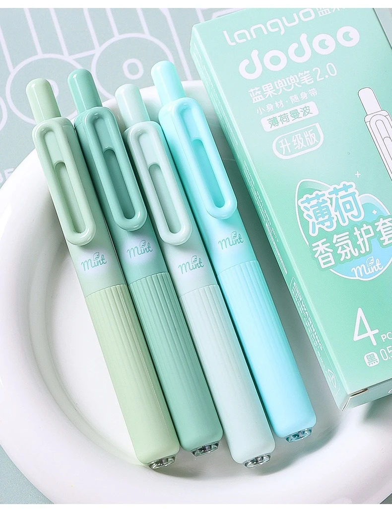 Gel-Stift mit Duft, Taschenstift mit Klickmechanismus, Hochwertiger Schnelltrocknender Marker-Stift für Studenten – Detail 11
