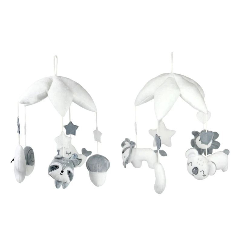 ทารก Crib แขวน Rattle ตุ๊กตาสัตว์ดนตรีมือถือของเล่นเด็ก Bed ของเล่น 15UB