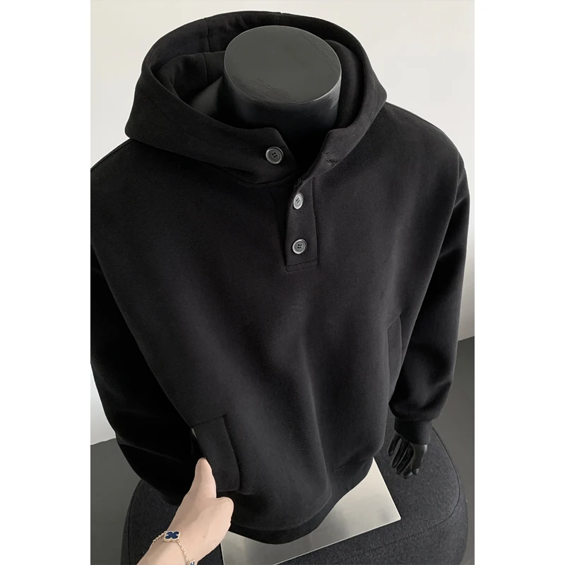 نصف سترة مشبك هوديس بلوزات الرجال النساء جودة عالية الخريف الشتاء فضفاض مقنعين البلوفرات #1