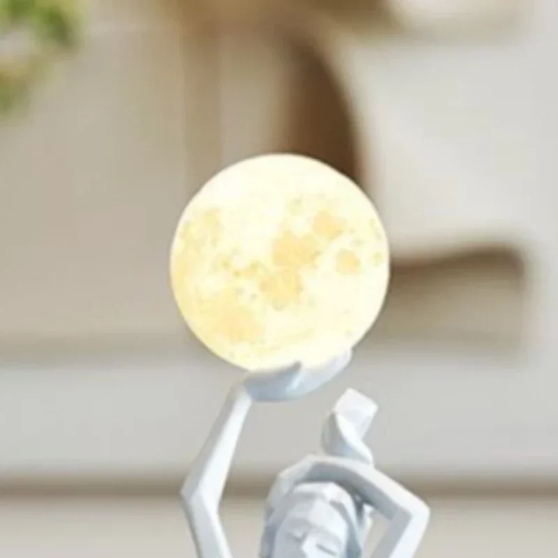New Luxury Style Figurines Ballet Theme Sculpture Warm Soft Night Light Ornament Indoor Home Entry Living Room Decoration C