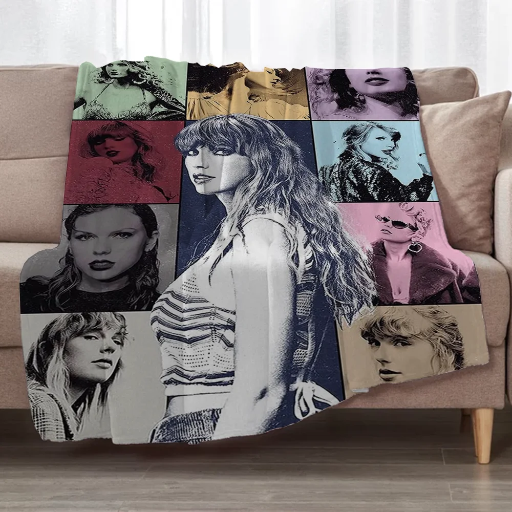 Fluffy Soft Blankets and Bedspreads T-Taylor SwiftS Halloween Nap Blanket Sofa Blankets for Bed Cobija Plaid Summer Comforter