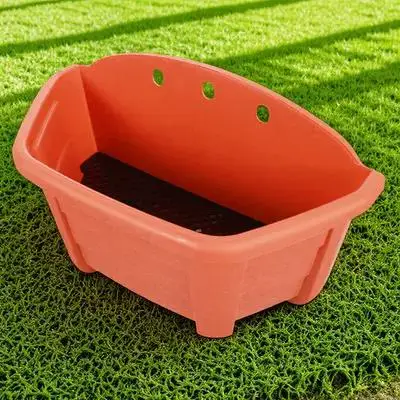 

1Set Semi-Circular Plastic Hanging Flowerpot Sturdy Plant Holder Space-Saving Flower Container for Indoor Outdoor