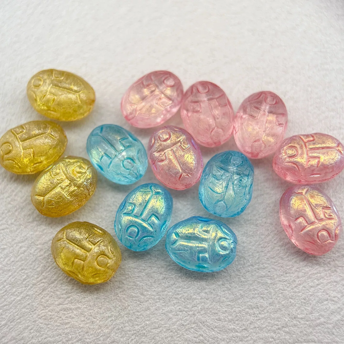 

15pcs 14*11mm (Multiple colors) Handmade Glass Beads Bracelet Necklace Earring Scatter Pieces DIY Semi-finished Production