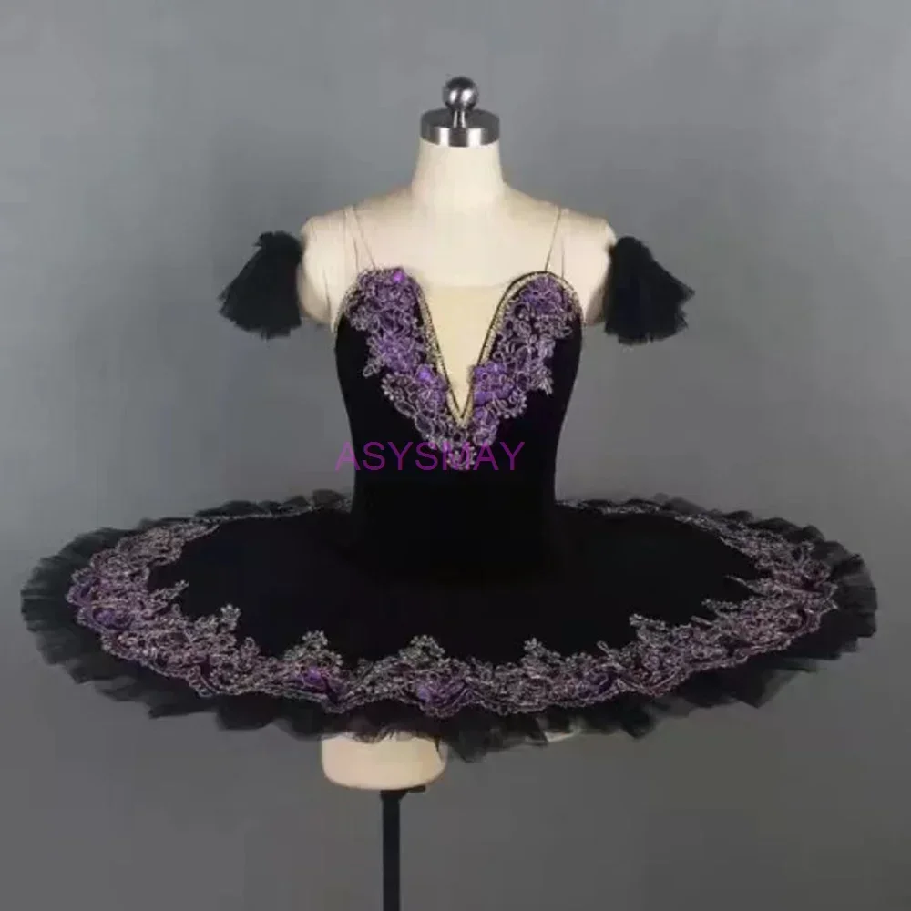 

white red lace ballet tutu professional women black swan competition sequin flower dress skirt kids toddler girls Child Adult