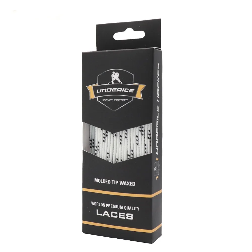 

Professional 84/108inch Hockey Skate Laces Dual Layer Braid Reinforced Waxed Tip Hockey Laces Durable Skate Shoe Laces Skating