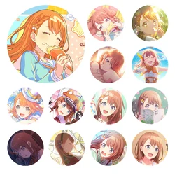 Project SEKAI Anime Hanasato Minori MORE MORE JUMP! 50mm Metal Badge Vol.2 Brooch Pins
