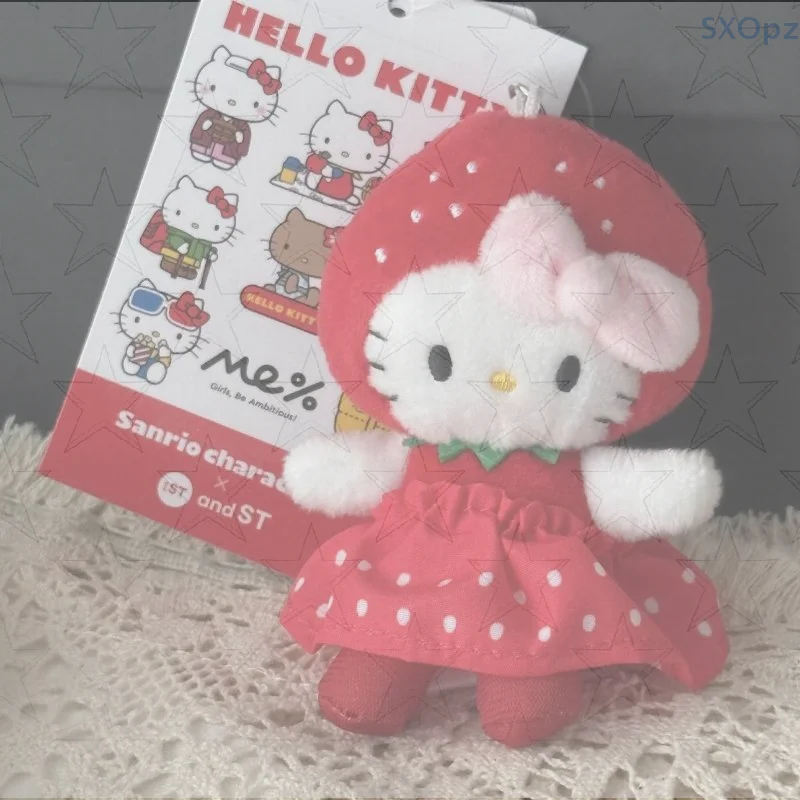 

Клубника Hello Kitty плюшевая сумка кулон Hello Kitty брелок кулон орнамент брелок сумка аксессуары подарок