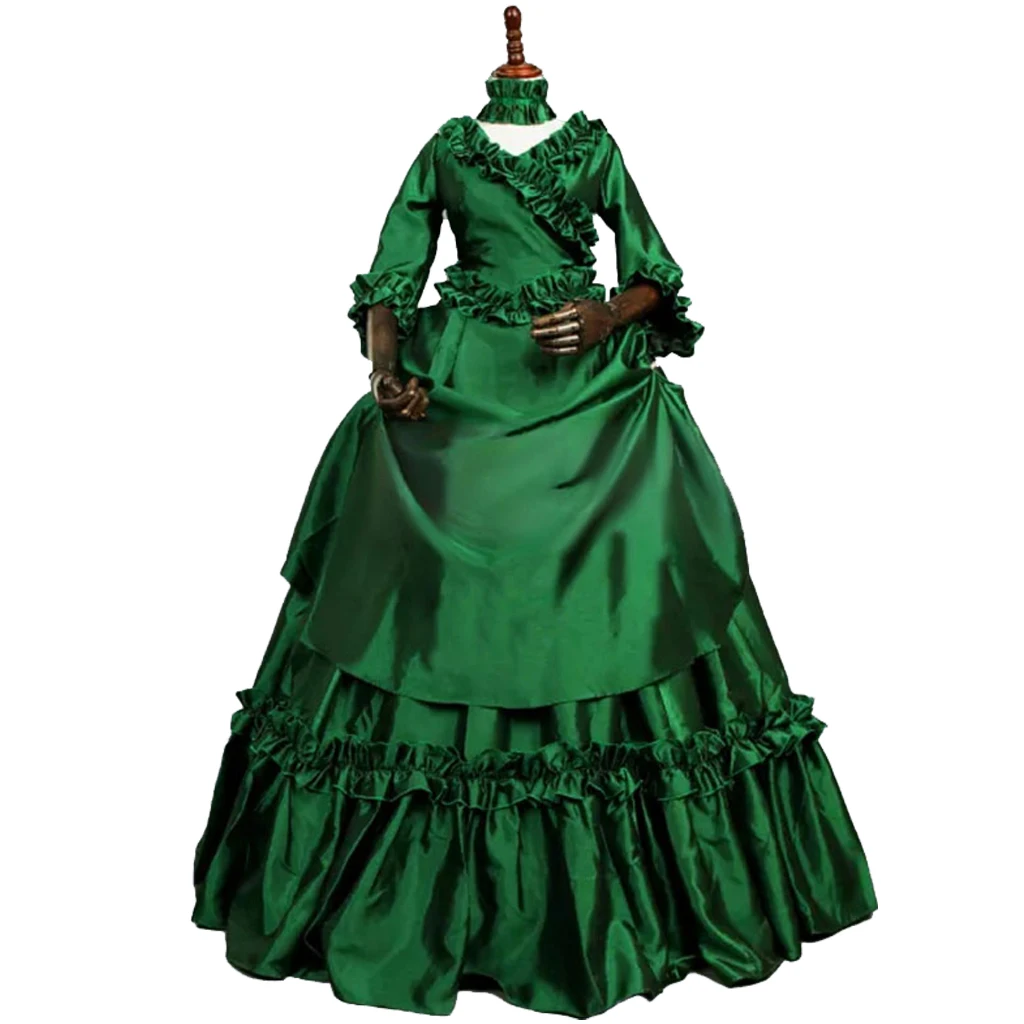 Dracula Mina Harker Victorian Bustle Gown dress Gothic Vampire bustle gown red Lace-up corset plus size Taffeta Evening dress