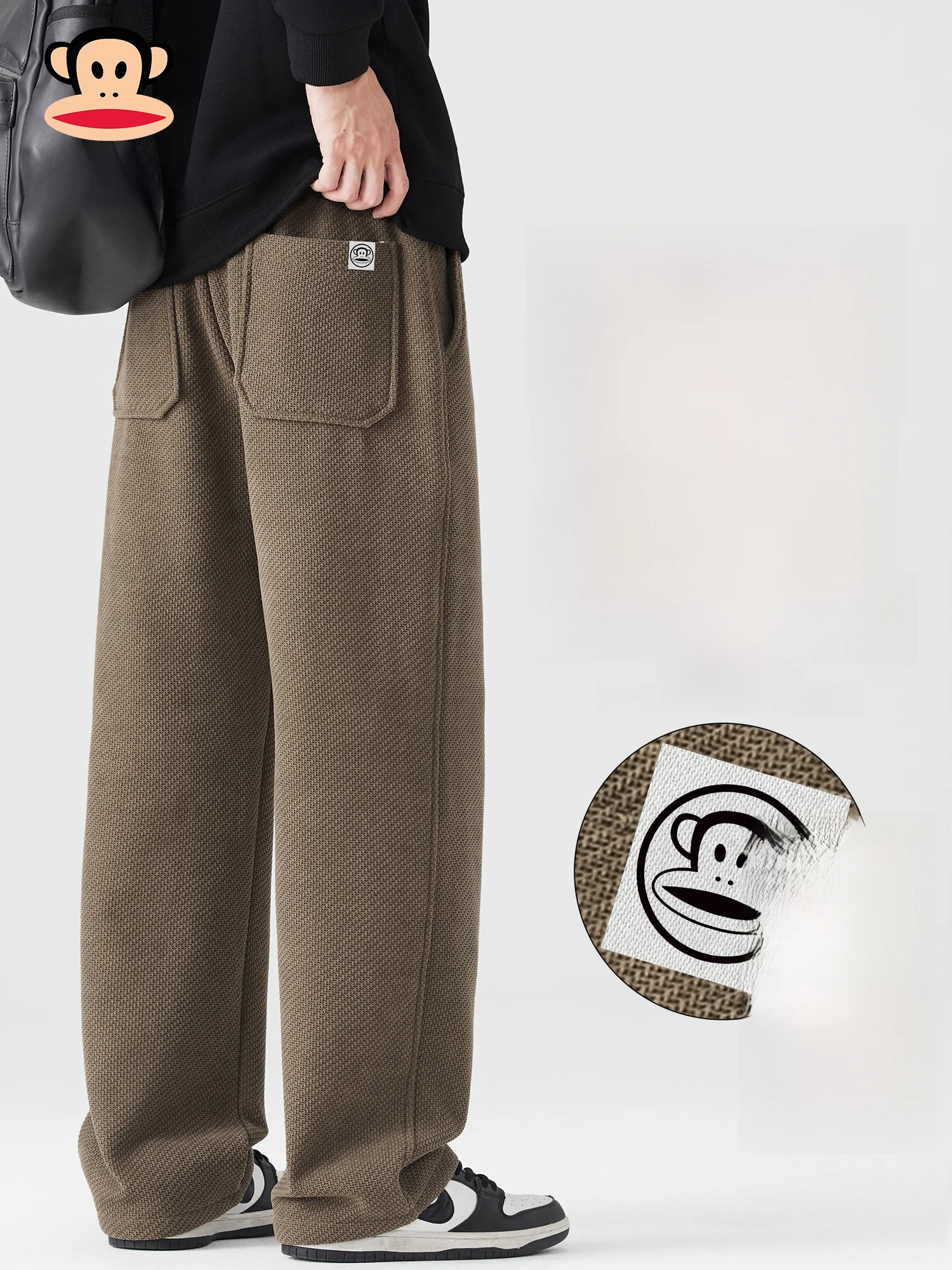 

Мужские повседневные брюки Paul Frank: прямые, утепленные, свободного кроя, с эффектом драпировки, новые зимние брюки для повседневной носки