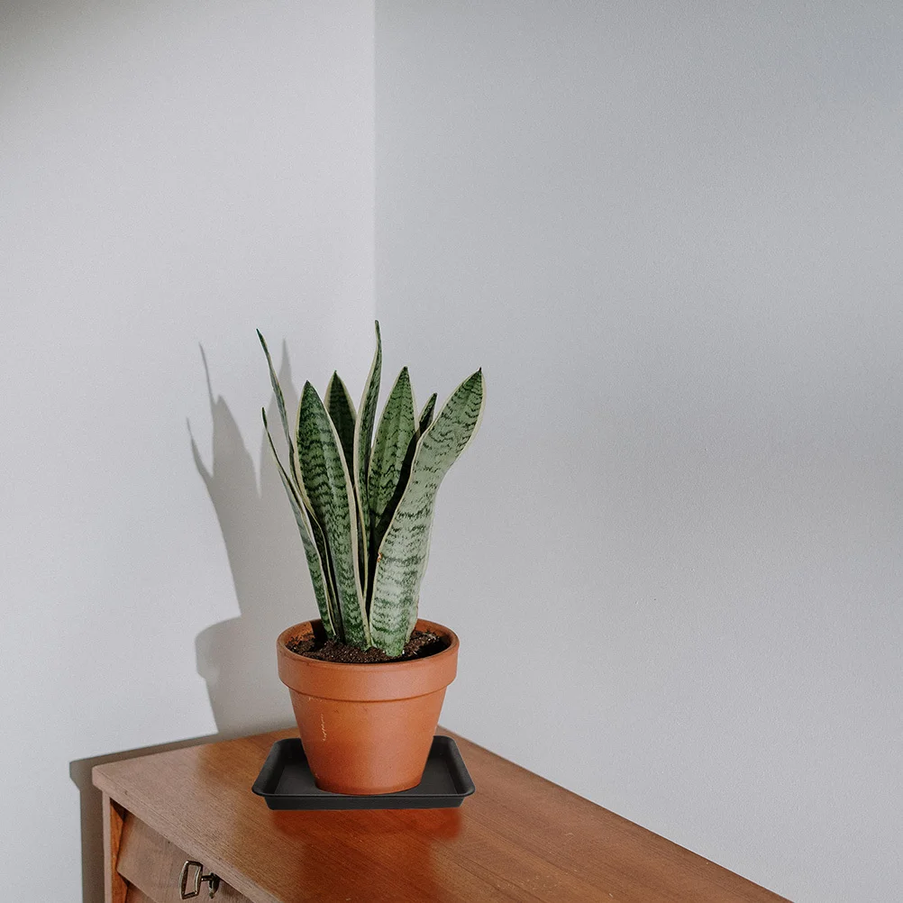 

4Pcs Resin Plastic Trays Garden Water Trays for Flowerpots Replanting Essential Plastic Base Plate Suitable All Style Pots