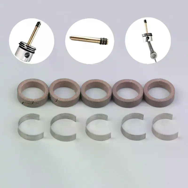 /TPz/High-Pressure Air Pump 30MPA Secondary Piston Ring 4500PSI Single/Two Cylinder Compressor Piston Ring Shrapnel 10Pcs
