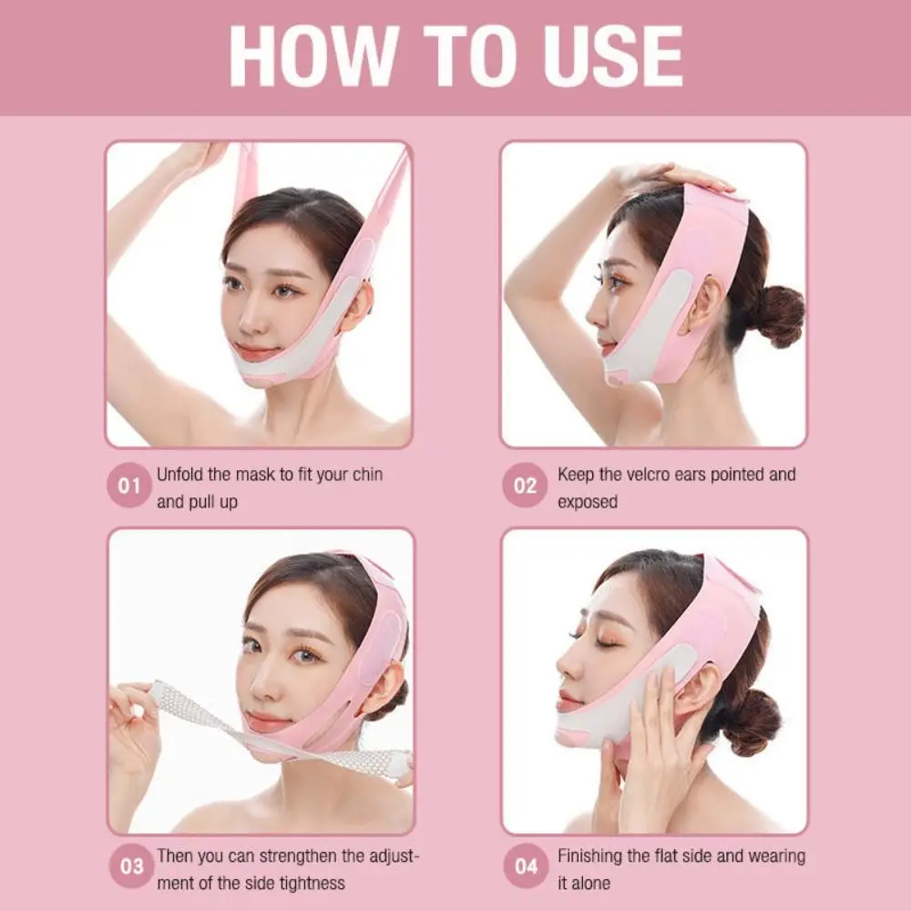 Double Chin V Line Face Shaper Skin Care Face Mask Cheek Lift Up Band ต่อต้านริ้วรอยสายรัดเครื่องนวดหน้า Face Lift BANDAGE