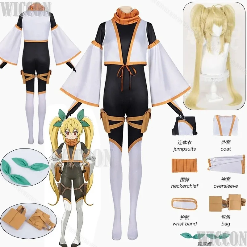 بدلة النينجا أنيمي Neet Kunoichi إلى Naze Ka Dousei Hajimemashita أزياء تنكرية شعر مستعار للنساء والبنات الهالوين لعب الأدوار؛ 3، c'5.b؛ 8'