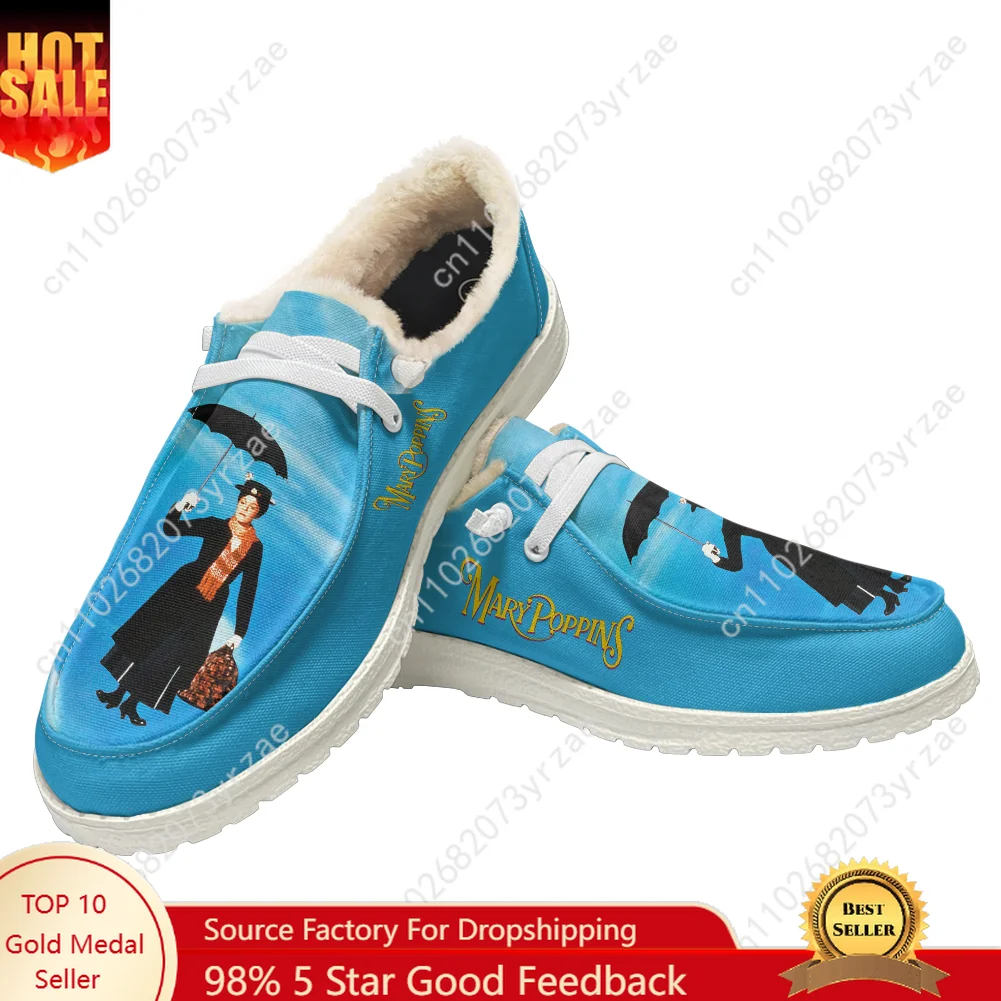 

Плюшевые туфли Мэри-Поппинс на плоской подошве, мужские и женские теплые туфли для подростков, легкая обувь высокого качества для дома и улицы, обувь по индивидуальному заказу