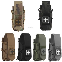 Bolsa de torniquete táctico, soporte de torniquete Universal EMT, pequeña bolsa de primeros auxilios para traumatismos, paquete de soporte de equipo de supervivencia para caza Airsoft