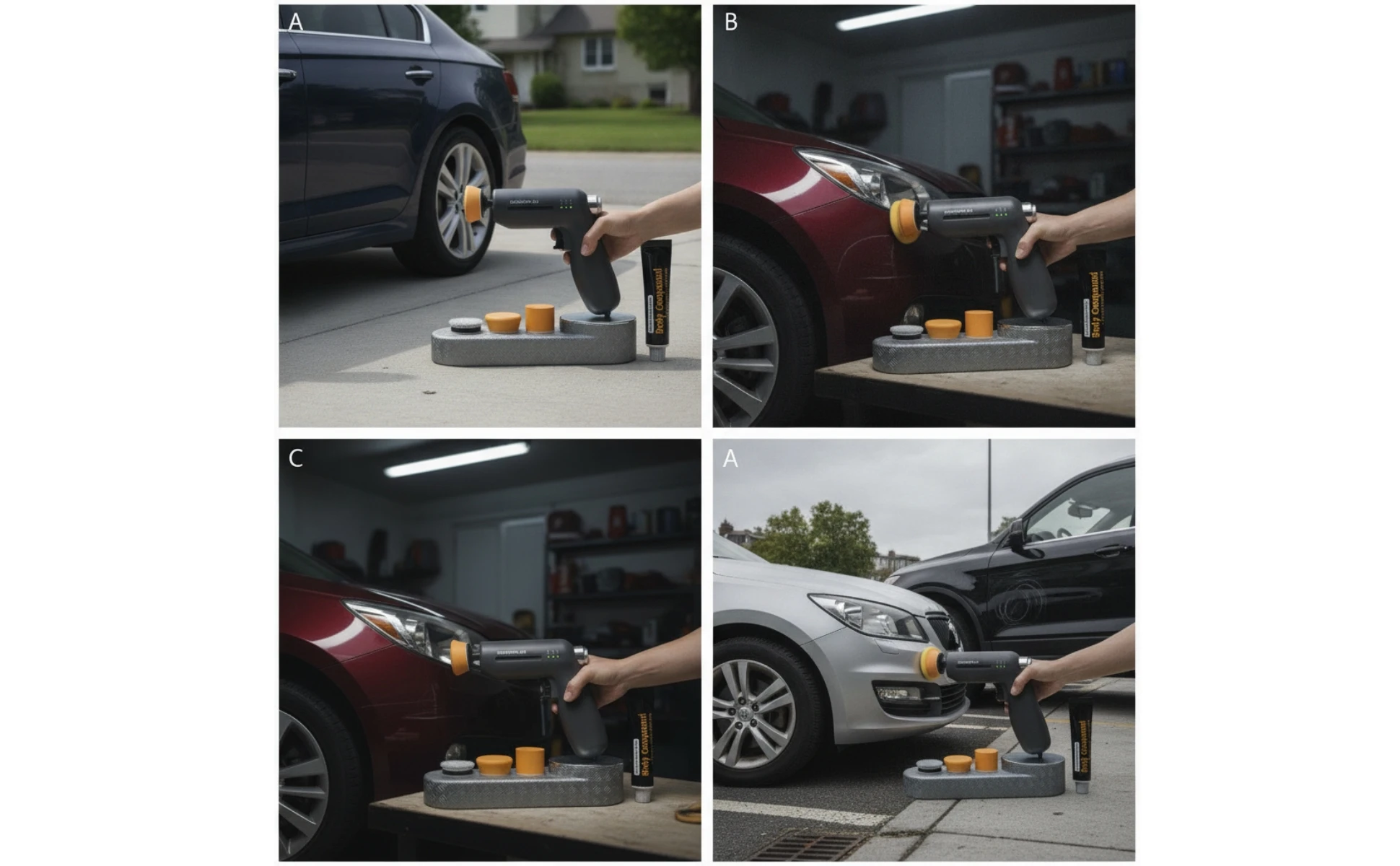 Car Scratch Repair Machine Compact Car Polisher with Polishing Pads Polishing Machine with Buffing Pads Easy to Use for DIYers Car Scratch Repair Machine Compact Car Polisher with Polishing Pads Polishing Machine with Buffing Pads Easy to Use for DIYers