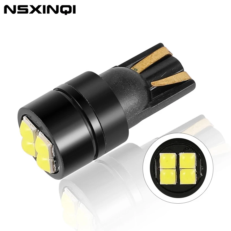 

NSXINQI 1piece T10 Car Clearance Light 3030 4SMD Auto LED License Plate Parking Lights Tail Side Bulb Interior Dome Reading Lamp