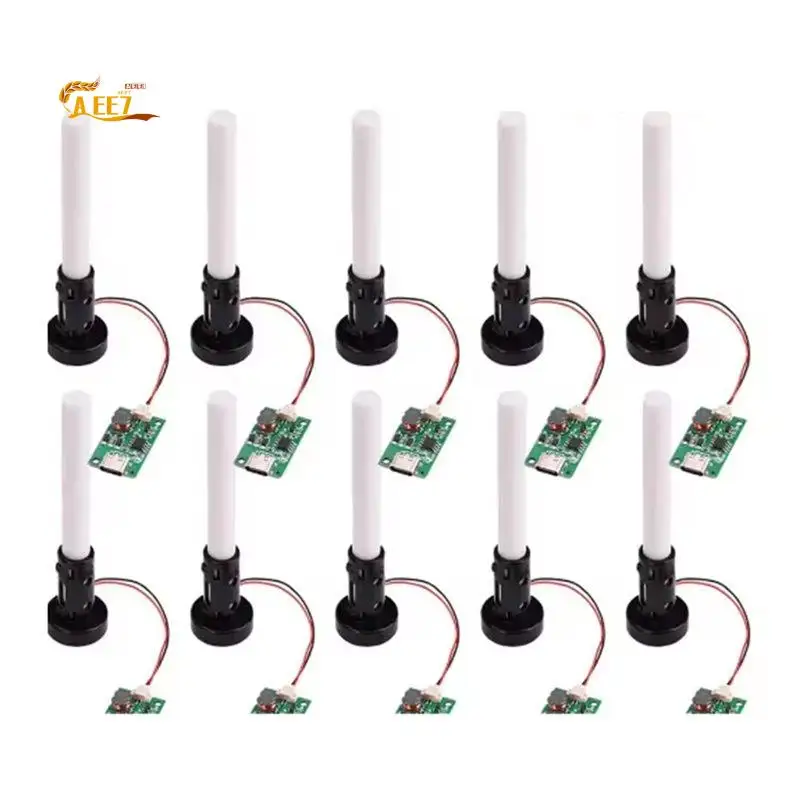 AEE7-10PCS DC5V Ultrasonic Nebulizer Humidifier Nebulizer Driver Module Mini Humidifier Diy Kit Type-C With Atomizer Sheet