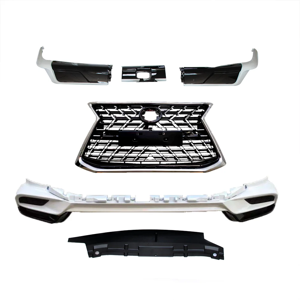 TDCMY Best value car body kits PP ABS front grille chrome rear bumper kit sets For Lexus 570 LX 570 2021