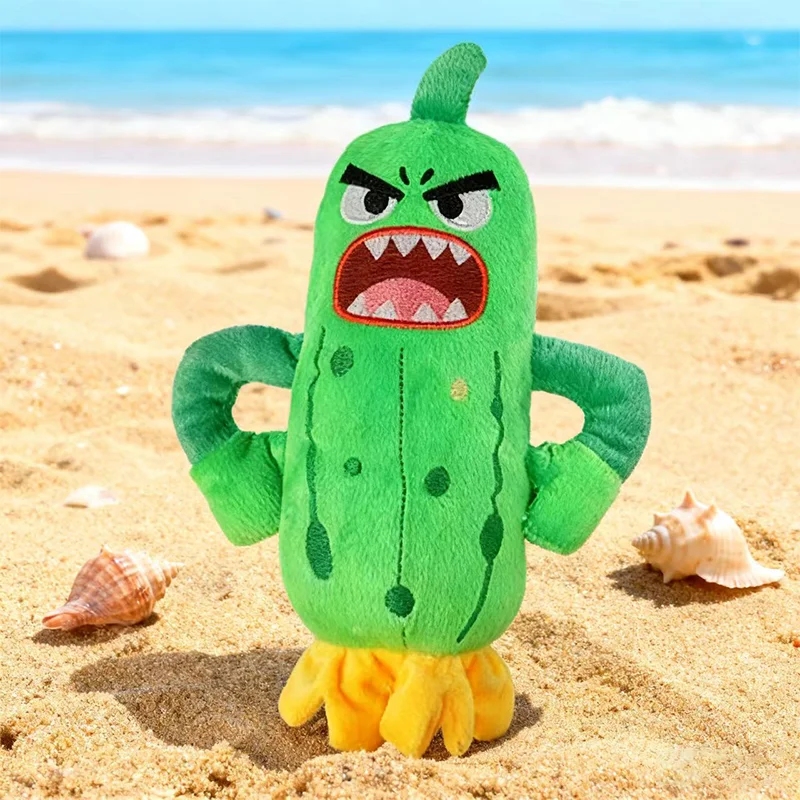 Figurines d'action de concombre émotionnel, 21CM, Expressions différentes, jouets en peluche, dessin animé mignon, légumes en peluche, aliments doux, modèle de jouets cadeaux