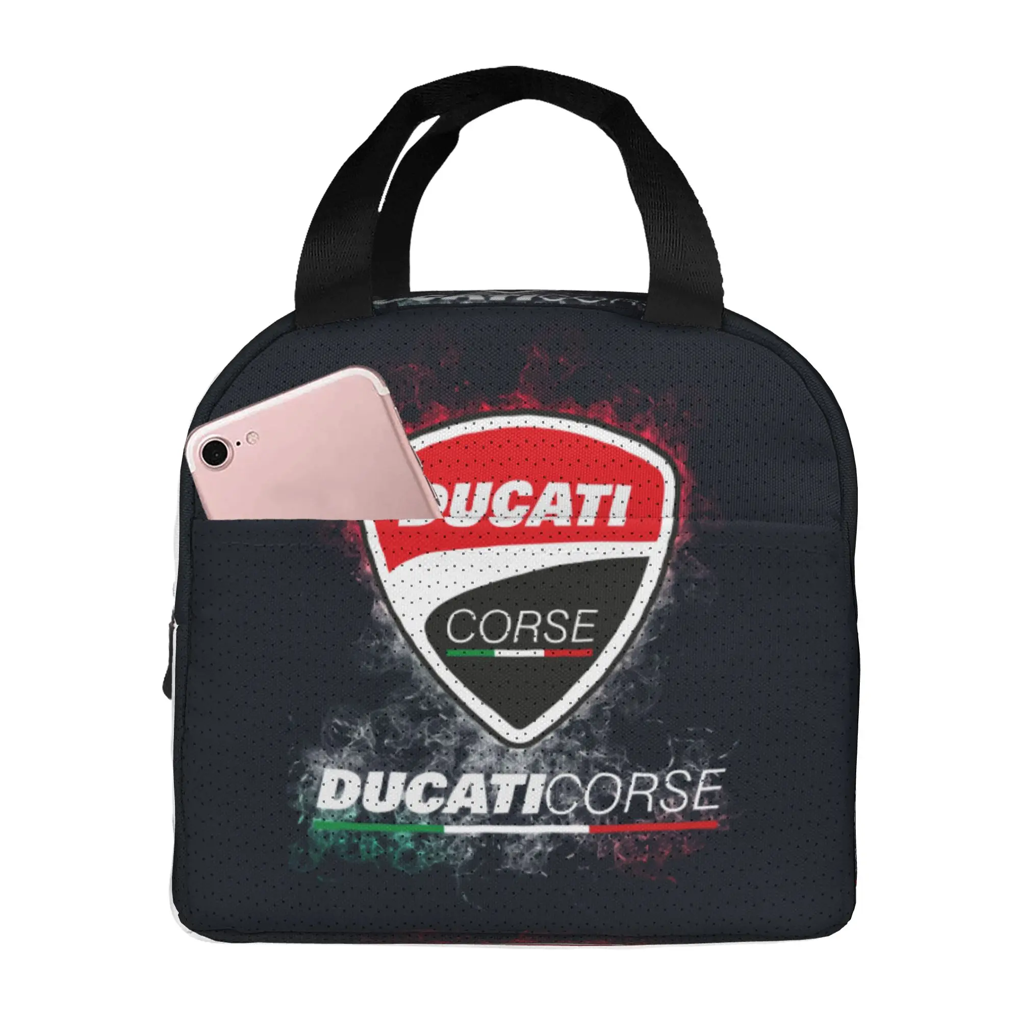 Ducatis Motorcycle Insulated Lunch Bag for School Office Racing Sprot Leakproof Thermal Cooler Lunch Box Women Men
