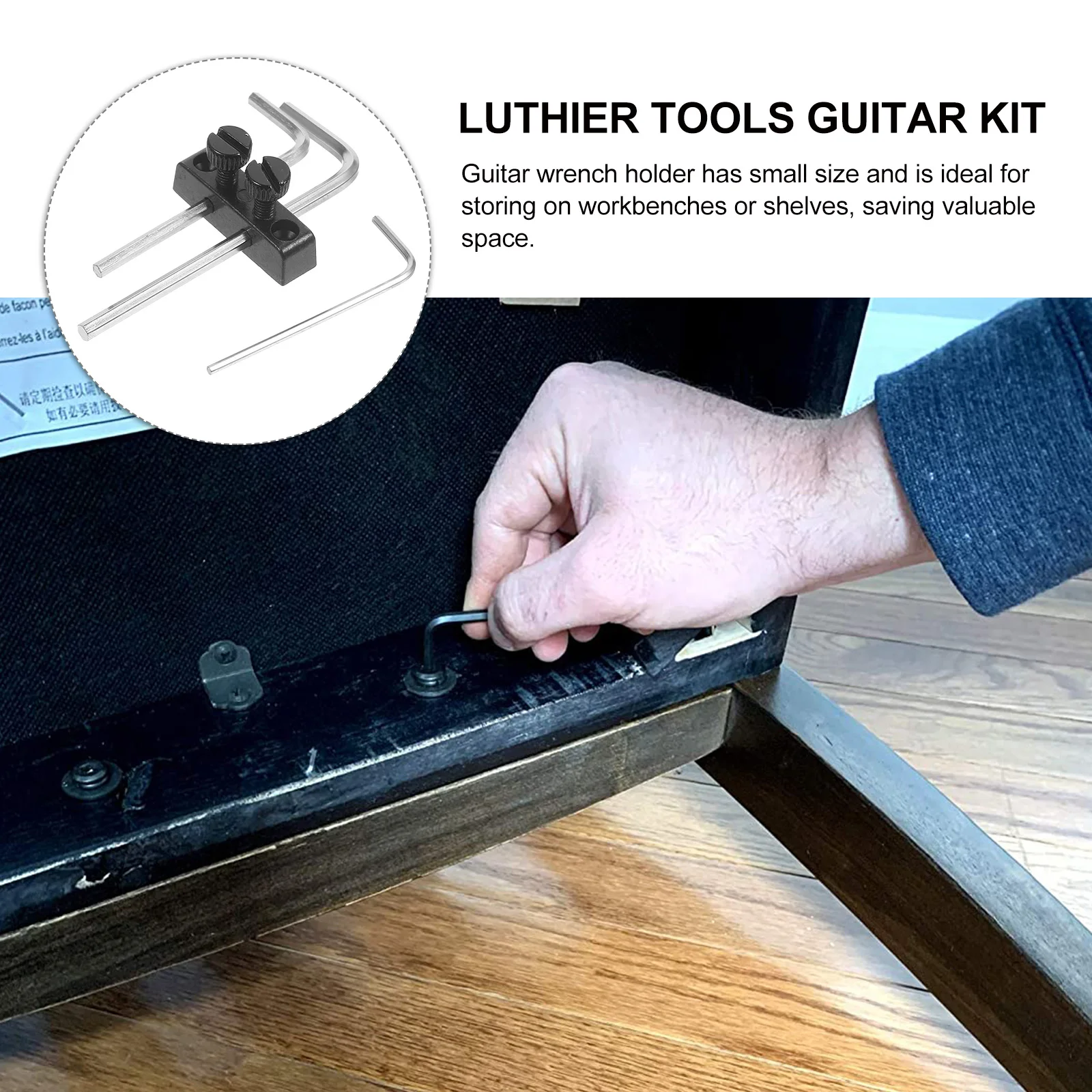 

Key Holder Small Wrench Fixture Guitar Luthier Repair Tool Kit Double Shake Maintenance Tremolo