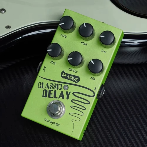 Imagen 1 del producto Pedal de Efecto de Guitarra con Retardo Clásico M-VAVE, Retardo Clásico de 600ms, True Bypass, Pedal para Guitarra Eléctrica y Bajo