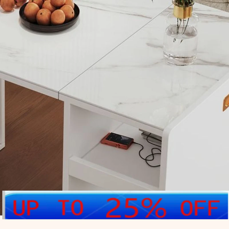 

LH retractable mobile pulley dining table furniture desk simple foldable table
