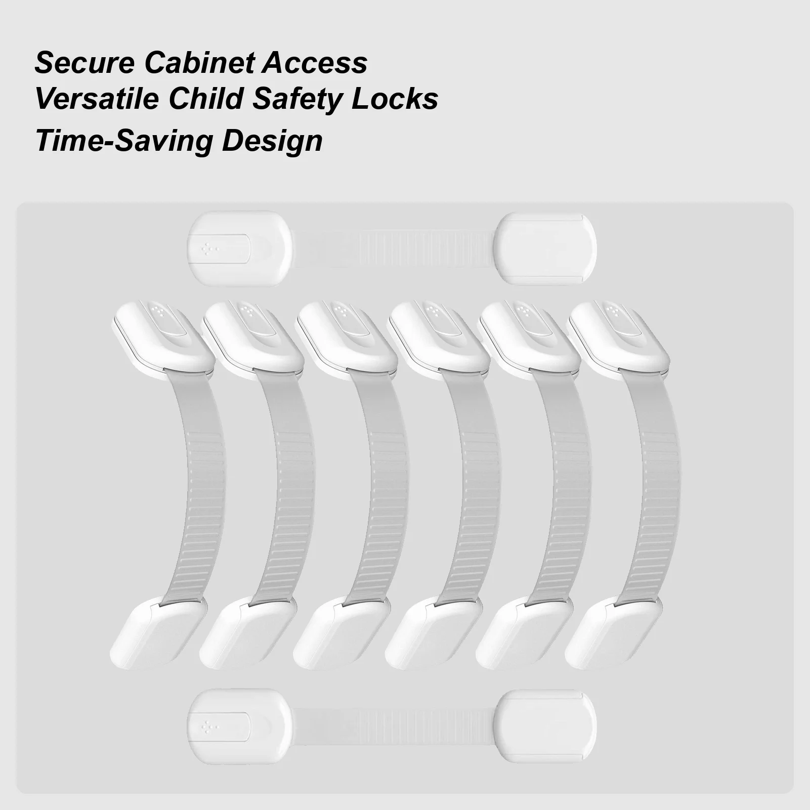 Child Cabinet Locks Childproof Door Drawer Latches Safety Locking Latch With Secure Closure For Kitchen Refrigerator Freezer