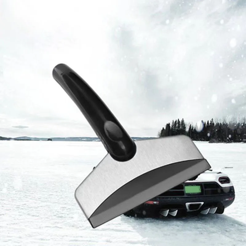 Stainless Steel Car Windshield Ice Scraper Snow Removal Shovel Defrosting Ice Scraper Tool Glass Snow Removal Tools