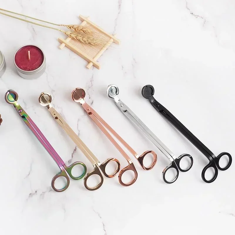 2026 New 18cm Candle Wick Trimmer Stainless Steel Scissors Trim Wick Cutter Round Head Candles Core Shears Handmade Tools