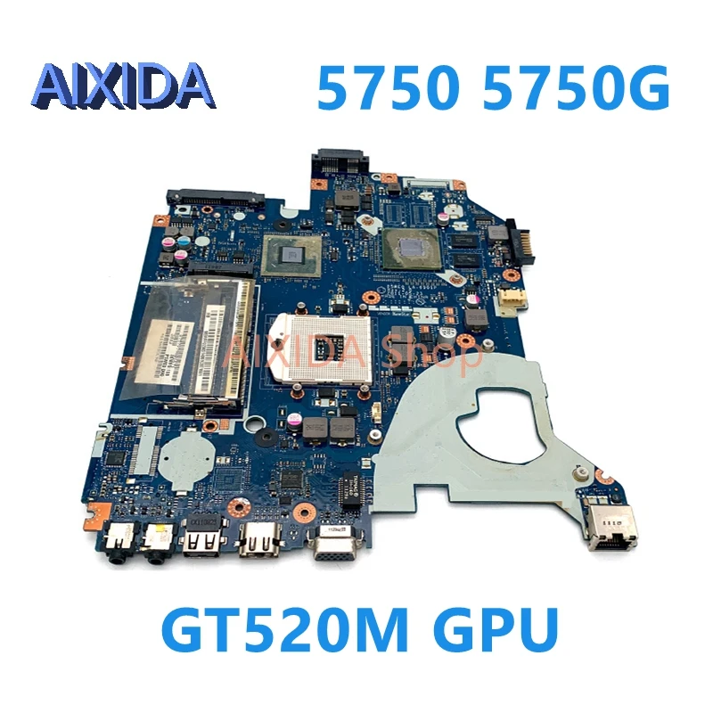 

AIXIDA P5WE0 la-6901p MBRFF02005 Laptop motherboard for Acer Aspire 5750 5750G main board GT520M 1G full test