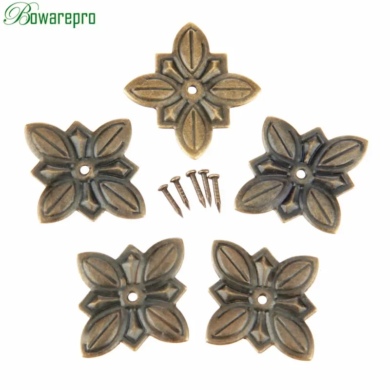 bowarepro 50Pcs Bronze Upholstery Nail Tachas Jewelry Gift Case Box Door Sofa Furniture Decorative Tack Stud Pushpin 30*27mm